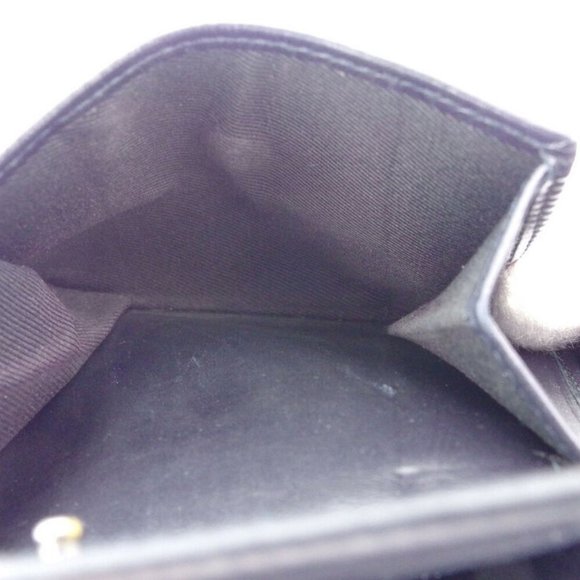 AUTH BVLGARI two-fold wallet oct leather - Picture 3 of 7